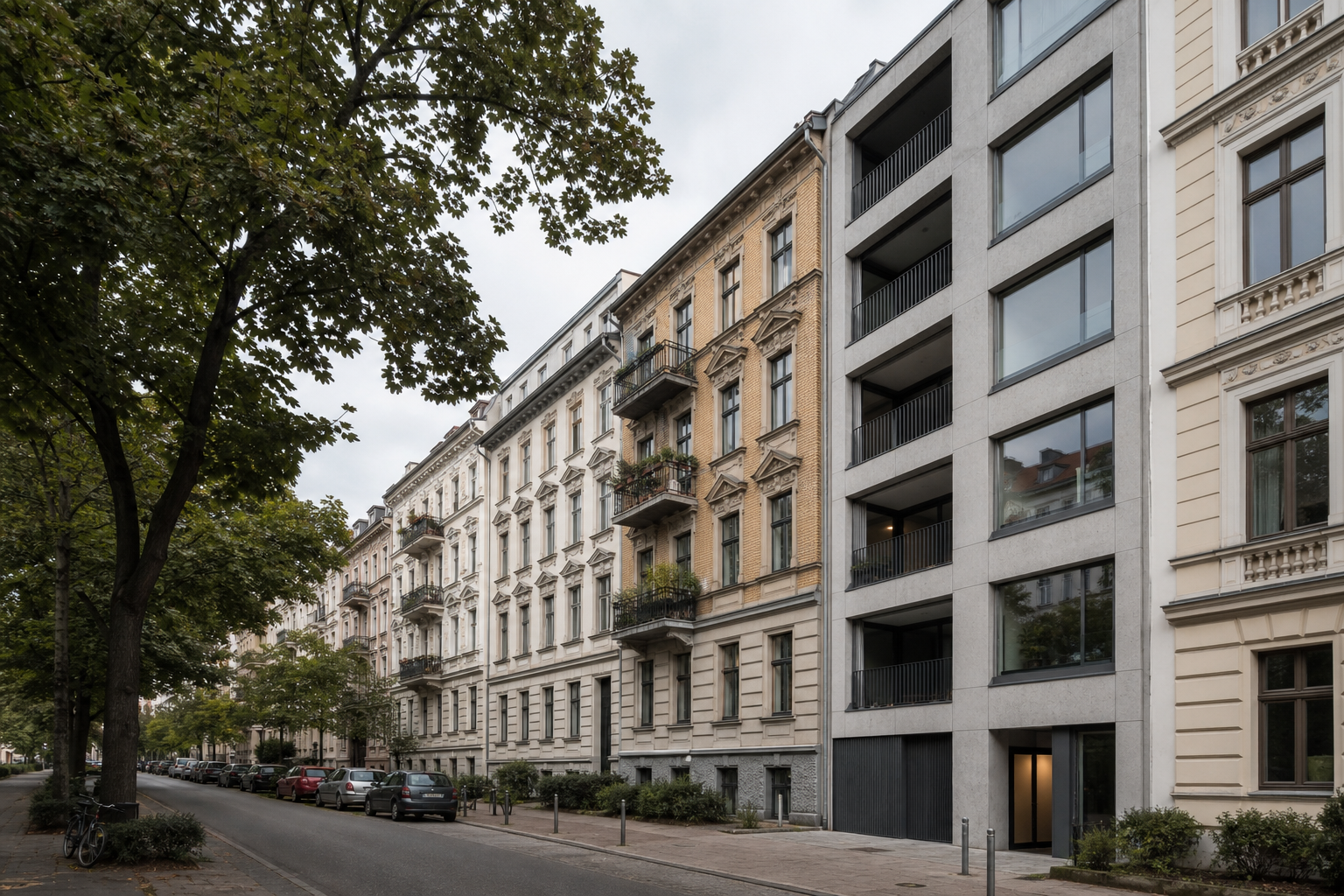 Wohnhaus in grüner Umgebung als Sinnbild für Wohneigentum in Berlin